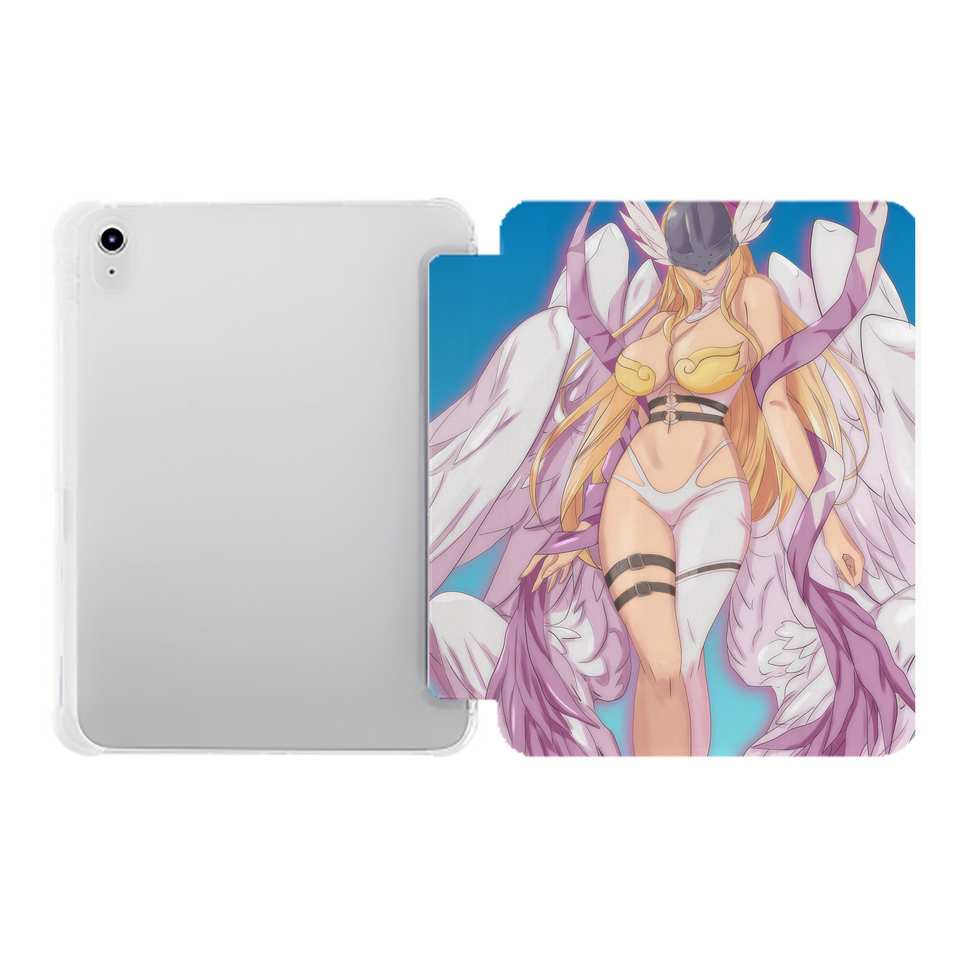 （画像用） Digimon デジタルモンスター/デジモン IPad ケース ペン収納付き 三つ折りスタンド PUレザー×シリコン 対応機種9.5/10.5/10.9インチ